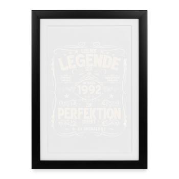 33rd Birthday Original October 1992 - Framed poster (27 × 37 cm) - black - Front