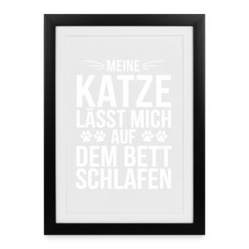 Cat Cat Owner Cat Owner Cat Lover - Framed poster (27 × 37 cm) - black - Front