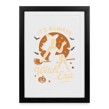 C’est toujours l’époque des sorcières drôle Halloween Costume - Affiche encadrée (27 × 37 cm) - noir - Devant