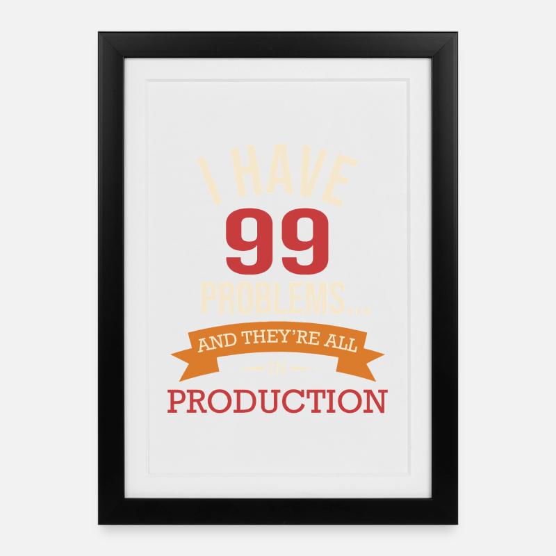 Devops engineers moto - Framed poster (27 × 37 cm) - black