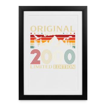 25th Birthday Original October Year 2000 - Framed poster (27 × 37 cm) - black - Front