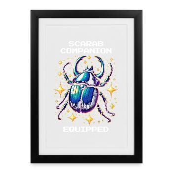 Scarab Pet Equipped | Egypt - Framed poster (27 × 37 cm) - black - Front