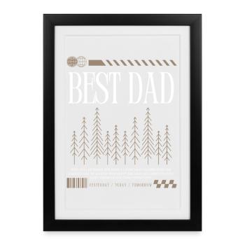Best Dad - Framed poster (27 × 37 cm) - black - Front