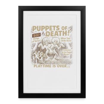Dolls of Death Movie Poster Vintage Halloween - Framed poster (27 × 37 cm) - black - Front