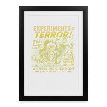 Experiments of the Terror Lab Movie Poster Halloween - Framed poster (27 × 37 cm) - black - Front