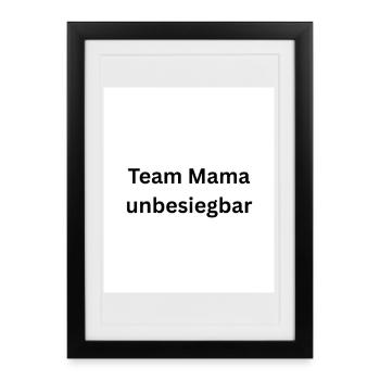 L’équipe Mama Invincible - Affiche encadrée (27 × 37 cm) - noir - Devant