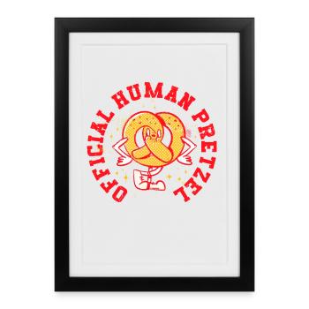 Kontorsionist Kontorsion Bretzel Humain Officiel - Affiche encadrée (27 × 37 cm) - noir - Devant