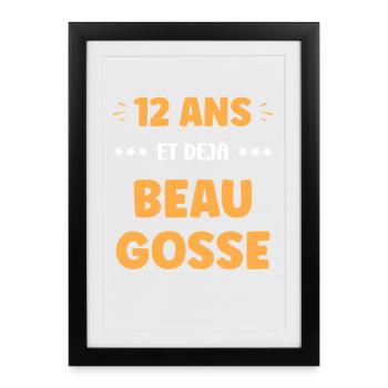 Handsome 12 year old - Framed poster (27 × 37 cm) - black - Front
