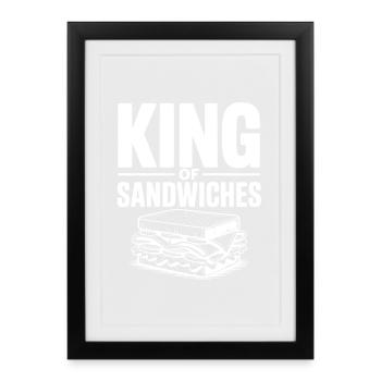 King of Sandwiches - Framed poster (27 × 37 cm) - black - Front