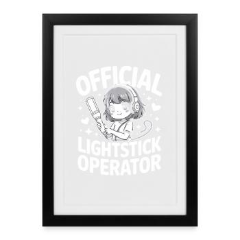 K-Pop Fan Lightstick Korea - Framed poster (27 × 37 cm) - black - Front
