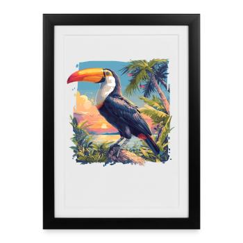 Toucans Toucan - Framed poster (27 × 37 cm) - black - Front