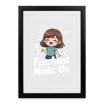 K-Pop Fanchant Korea Music - Framed poster (27 × 37 cm) - black - Front