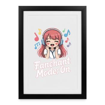 K-Pop Fanchant Korea Music - Framed poster (27 × 37 cm) - black - Front