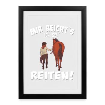 J’en ai assez de rouler au lieu de parler - Affiche encadrée (27 × 37 cm) - noir - Devant