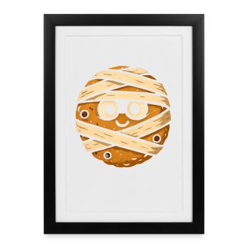 Héros des biscuits bandés - Affiche encadrée (27 × 37 cm) - noir - Devant