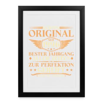 30ème Anniversaire Vintage Original 1996 Millésime - Affiche encadrée (27 × 37 cm) - noir - Devant