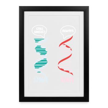 Professeur de biologie Biologiste Biologiste en microbiologie - Affiche encadrée (27 × 37 cm) - noir - Devant
