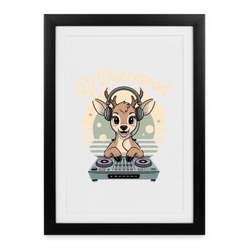 Hoderung DE Schwarz 2025 - Framed poster (27 × 37 cm) - black - Front