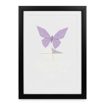 Origami Club Gift Simplicity To A - Framed poster (27 × 37 cm) - black - Front