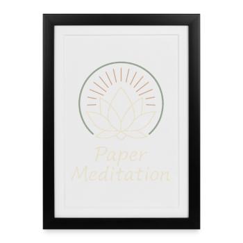 Origami Club Gift Simplicity To A - Framed poster (27 × 37 cm) - black - Front