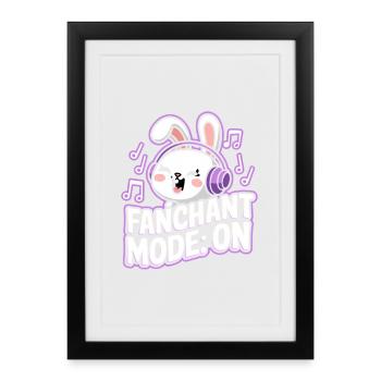 K-Pop Fanchant Korea Music - Framed poster (27 × 37 cm) - black - Front