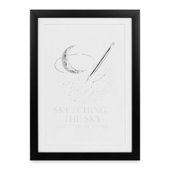 Sketch the Stars Cosmic Astronomy - Framed poster (27 × 37 cm) - black - Front