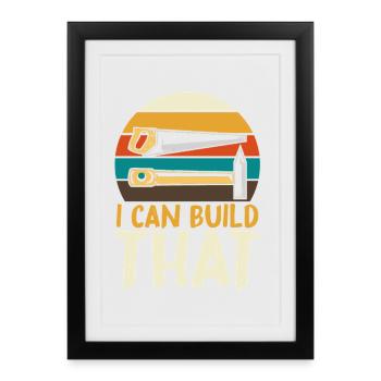 I can build this DIY - Framed poster (27 × 37 cm) - black - Front