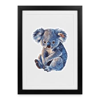 Koala - Affiche encadrée (27 × 37 cm) - noir - Devant