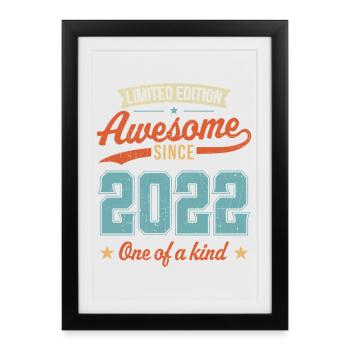 Génial depuis 2022 - Affiche encadrée (27 × 37 cm) - noir - Devant