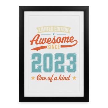 Génial depuis 2023 - Affiche encadrée (27 × 37 cm) - noir - Devant