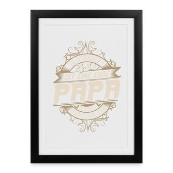 Track Builder Dad - Framed poster (27 × 37 cm) - black - Front