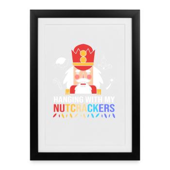 Noël Casse-Noisette - Affiche encadrée (27 × 37 cm) - noir - Devant