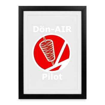 Dön-Air Pilot - Framed poster (27 × 37 cm) - black - Front