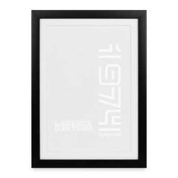 Edition limitée 1974 - Affiche encadrée (27 × 37 cm) - noir - Devant