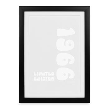 Limited_Edition_1966 - Affiche encadrée (27 × 37 cm) - noir - Devant