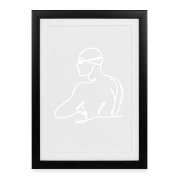 Float Sketch - Framed poster (27 × 37 cm) - black - Front
