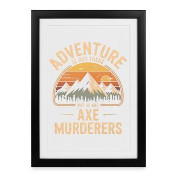 Appels d’aventure : les tueurs à la hache se cachent - Affiche encadrée (27 × 37 cm) - noir - Devant