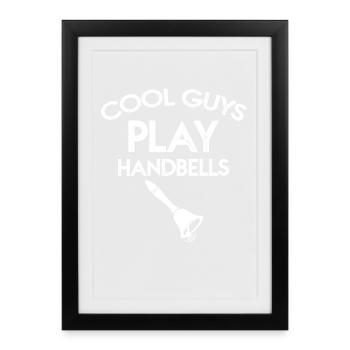 Choir Music Instrument Handbell Choir - Framed poster (27 × 37 cm) - black - Front