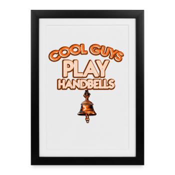 Choir Music Instrument Handbell Choir - Framed poster (27 × 37 cm) - black - Front