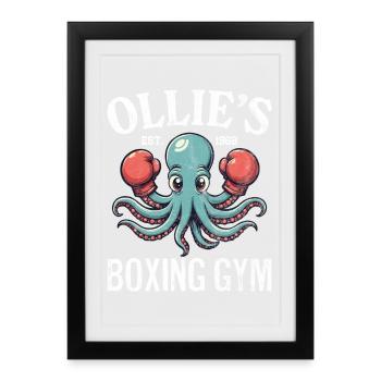 Ollie's Boxing Gym - Framed poster (27 × 37 cm) - black - Front