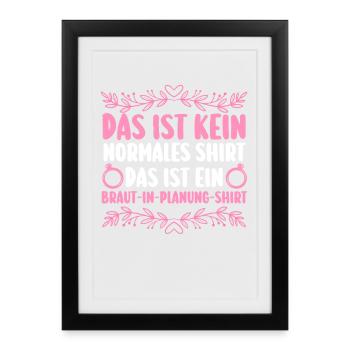 Enterrement de vie de garçon Équipe Mariée Enterrement de vie de jeune fille - Affiche encadrée (27 × 37 cm) - noir - Devant