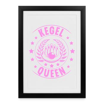 Skittles cônes Queen - Affiche encadrée (27 × 37 cm) - noir - Devant