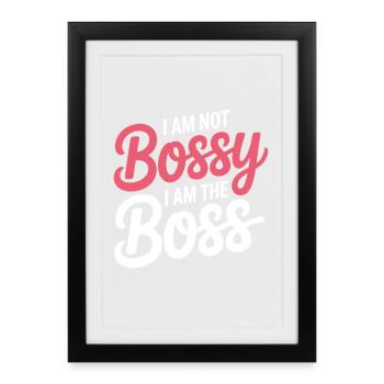 I'm Not Demanding, I Am The Leader Funny Office - Framed poster (27 × 37 cm) - black - Front