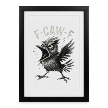 Crash Raven Call F-CAW-F - Affiche encadrée (27 × 37 cm) - noir - Devant