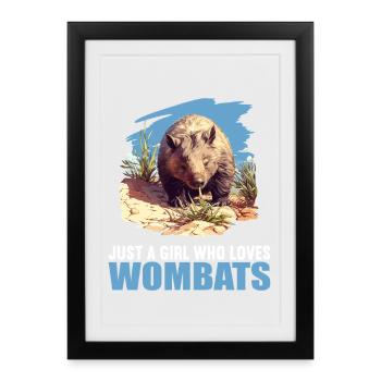 Wombats Wombat - Framed poster (27 × 37 cm) - black - Front