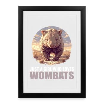 Wombats Wombat - Framed poster (27 × 37 cm) - black - Front