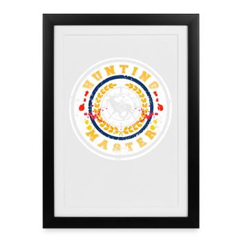 Hunting Master Humor for Skilled Trophy Trackers - Framed poster (27 × 37 cm) - black - Front
