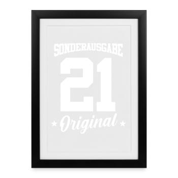 21 Birthday - Framed poster (27 × 37 cm) - black - Front