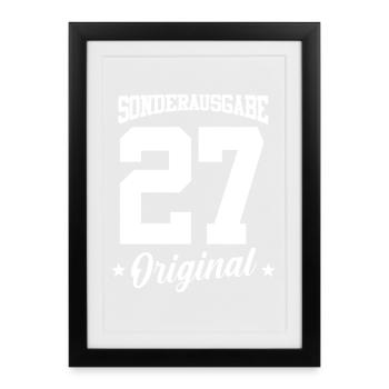 27 Birthday - Framed poster (27 × 37 cm) - black - Front