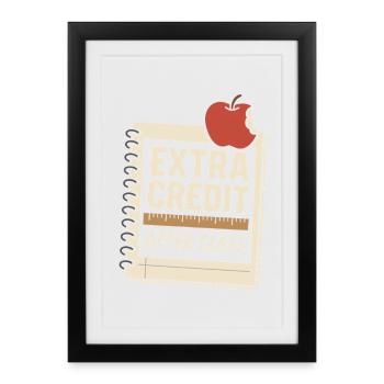 Professeur sale Humour coquin Nsfw impoli - Affiche encadrée (27 × 37 cm) - noir - Devant